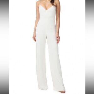 Jay Godfrey Finley Jumpsuit in Ivory Size 2